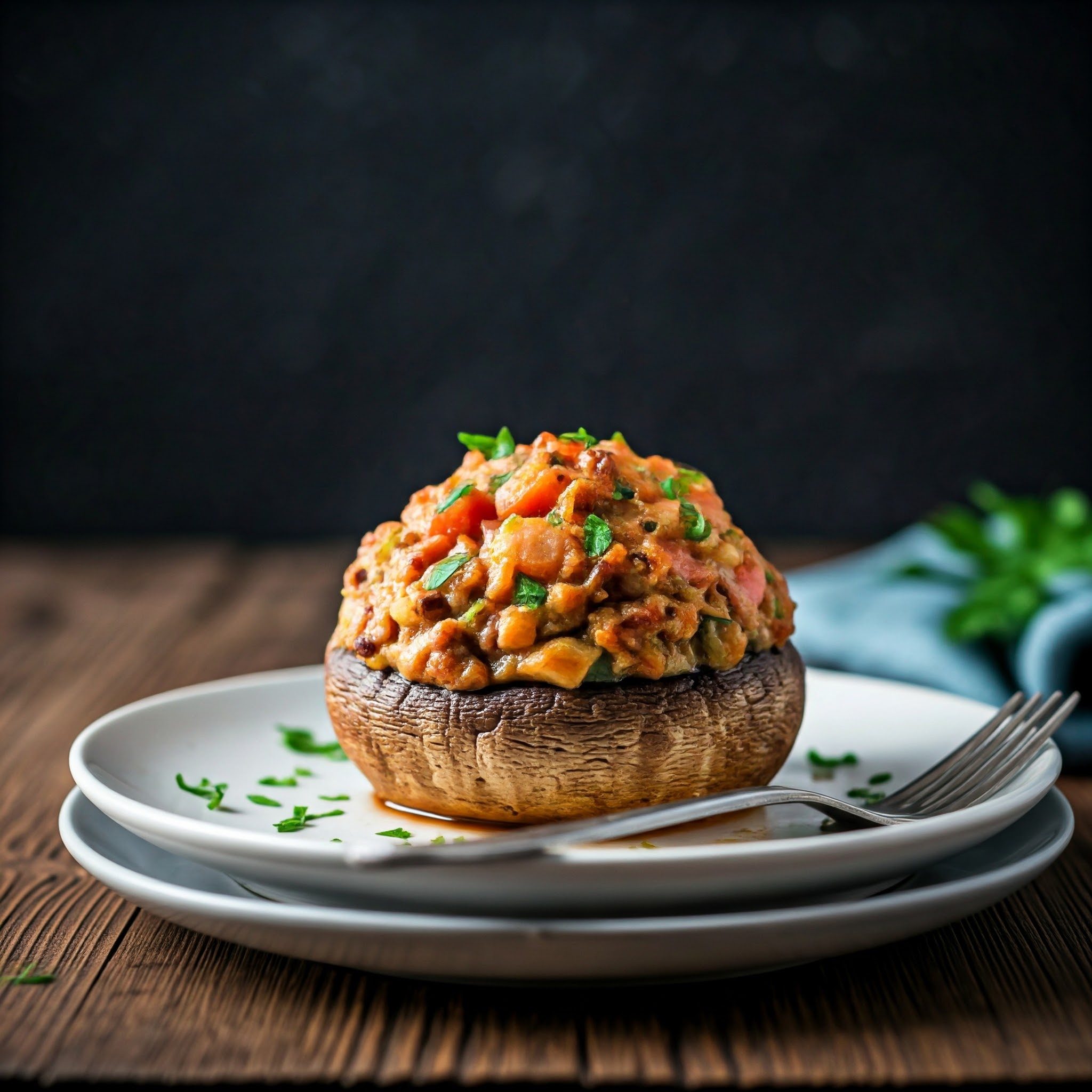 Elegant Stuffed Mushrooms